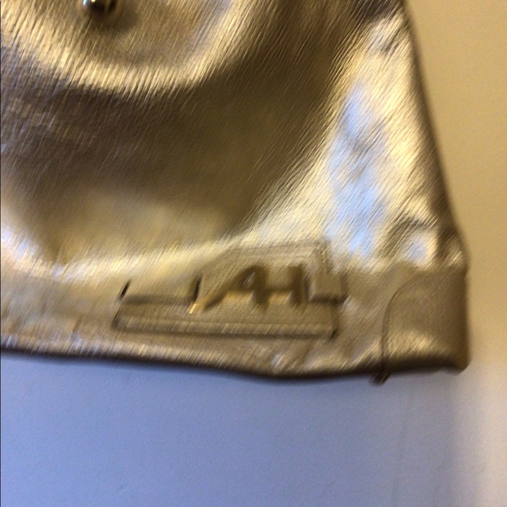 - Anya Hindmarch gold leather handbag with gold accent Sz Extra large rare… - Picture 4 of 12